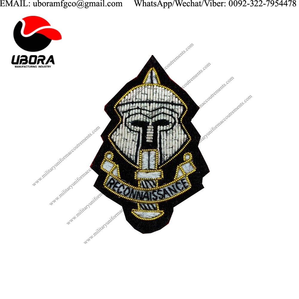 Custom SPECIAL RECONNAISSANCE REGIMENT HAND EMBROIDERED WIRE AND BULLION BERET BADGE Customized 